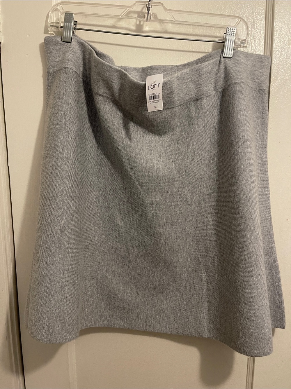 LOFT Light Gray A-Line Skirt (item 74)